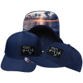 The Heartbeat Brand Florida Hat - Baseball Hat Fit - Dark Blue - Laser Mesh — main product shot