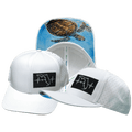 The Heartbeat Brand Florida Hat - Baseball Hat Fit - White - Laser Mesh — main product shot