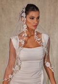 Flower Embroideried Wedding Veil- D230 – Bridal Port