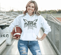 A Blessed Texas Mess Boutique EAGLES Fly Birds Fly Faux Glitter Bling Philadelphia Football Sweatshirt,… — main product shot