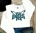 A Blessed Texas Mess Boutique EAGLES Fly Birds Fly Bling Philadelphia Football Sweatshirt, Philly T-shirt,… — main product shot