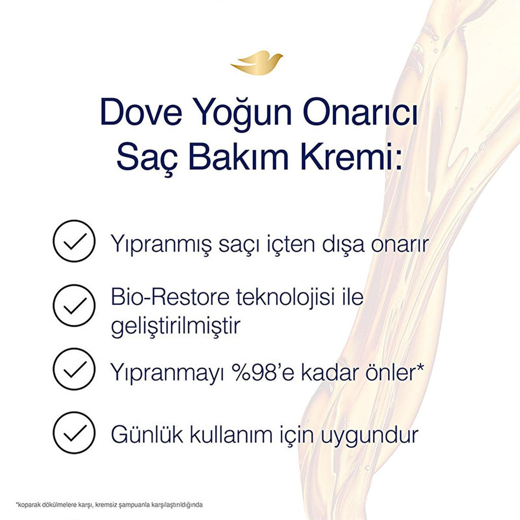 Dove Ultra Care Intensive Hair Conditioner: Damaged Hair Repair, Breakage Reduction, Vegan & Cruelty-Free - Restores Shine & Smoothness