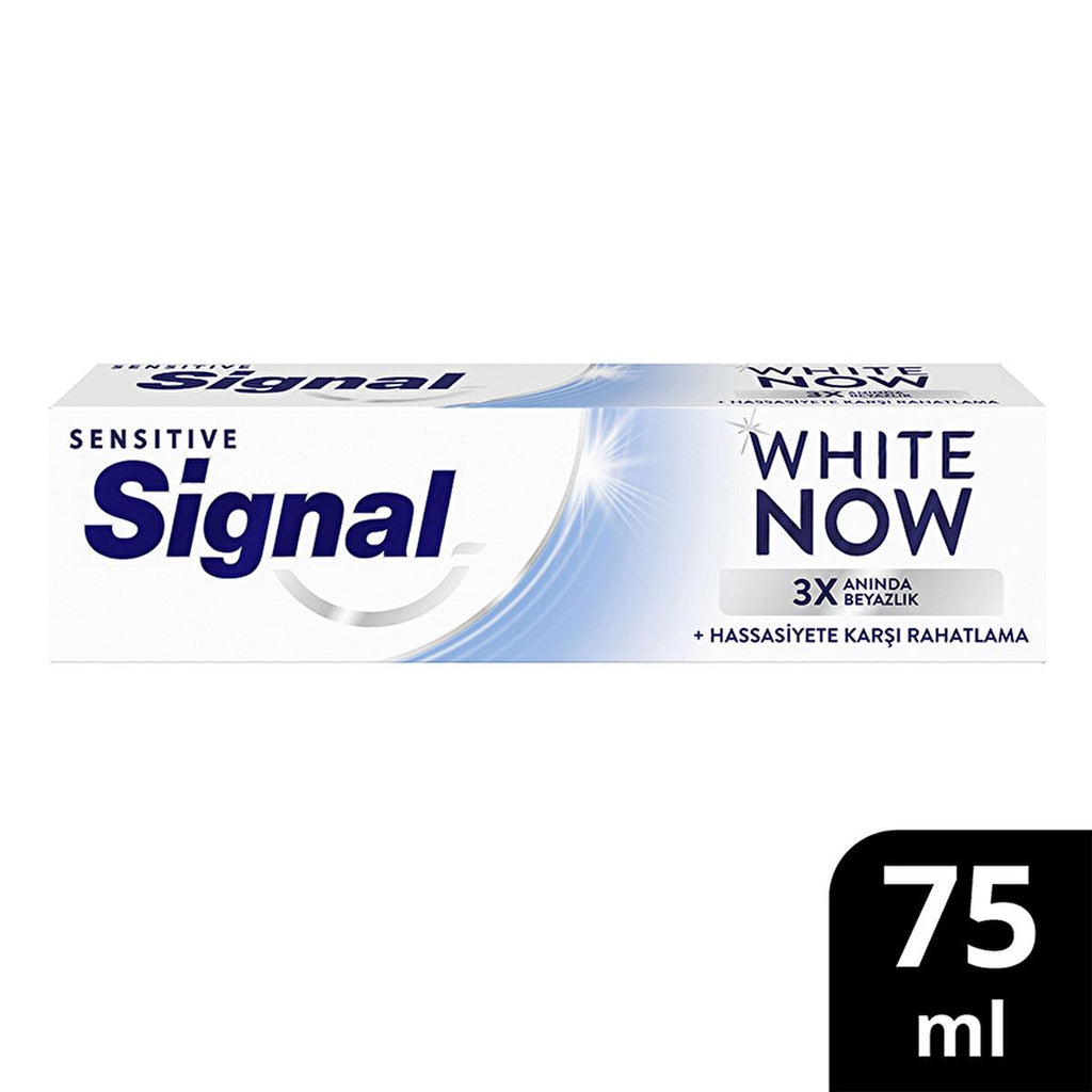 Signal White Now Sensitive Toothpaste for Sensitive Teeth - Instant Whitening & Sensitivity Relief - 2.54 fl oz
