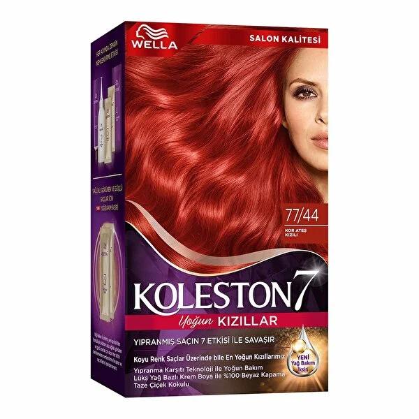 Wella Koleston Supreme Hair Color 77/44 Fire Red | 1 Kit