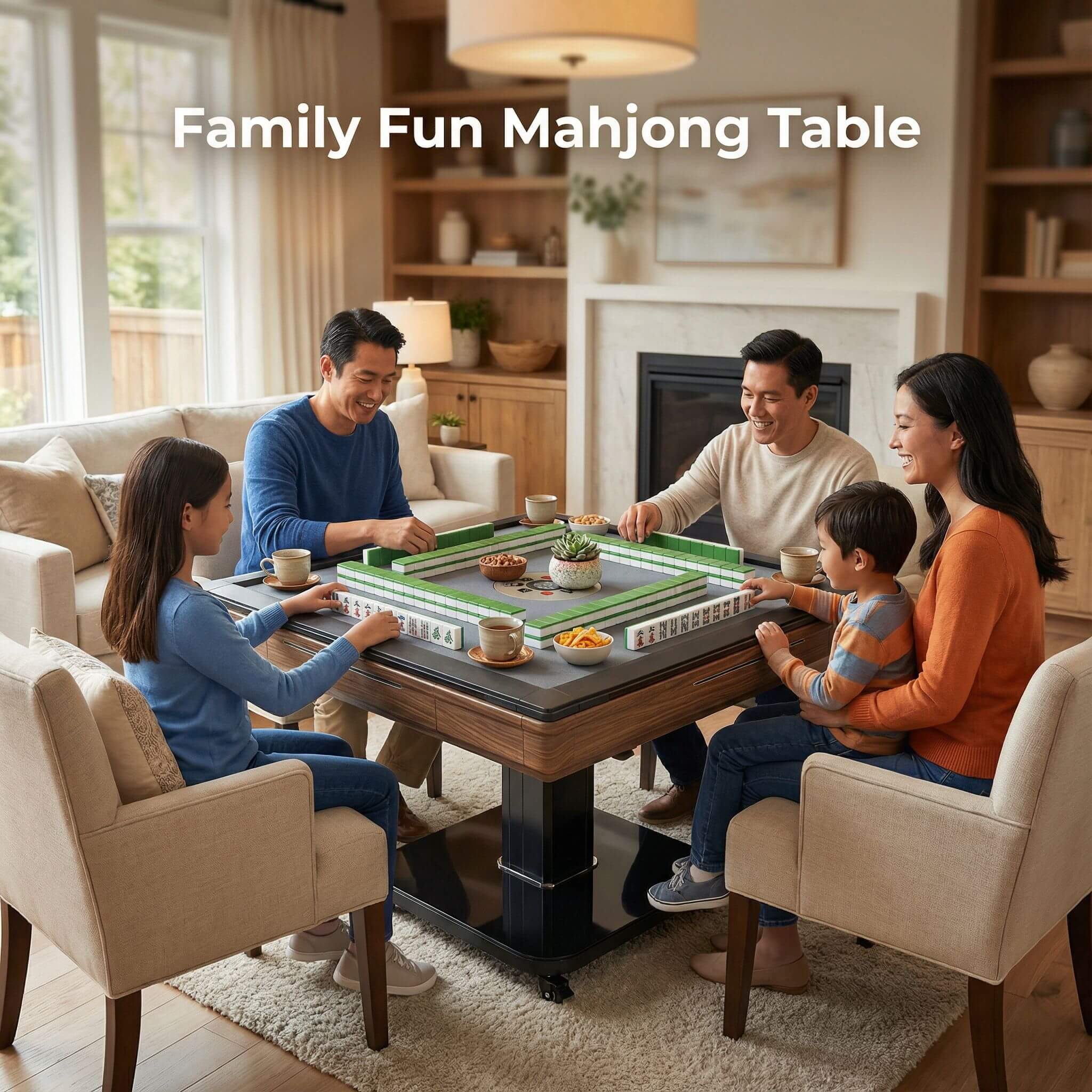 Foldable Automatic Mahjong Table With Wheels And Hard Cover (SAK63158) – SAKSBY WHOLESALE, view 10