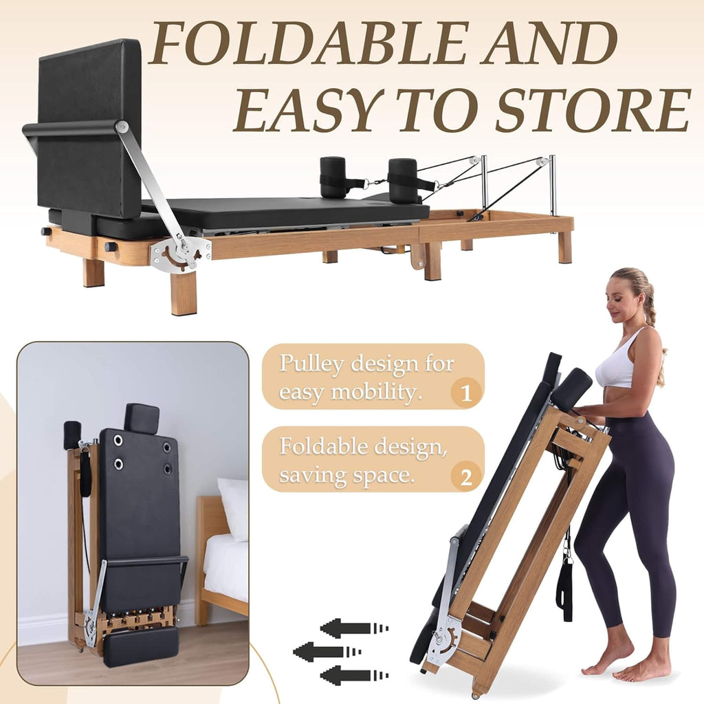 Core Pilates Apex Foldable Dual Resistance Pilates Reformer With Jumpboard (SAK83914) – SAKSBY WHOLESALE, view 7