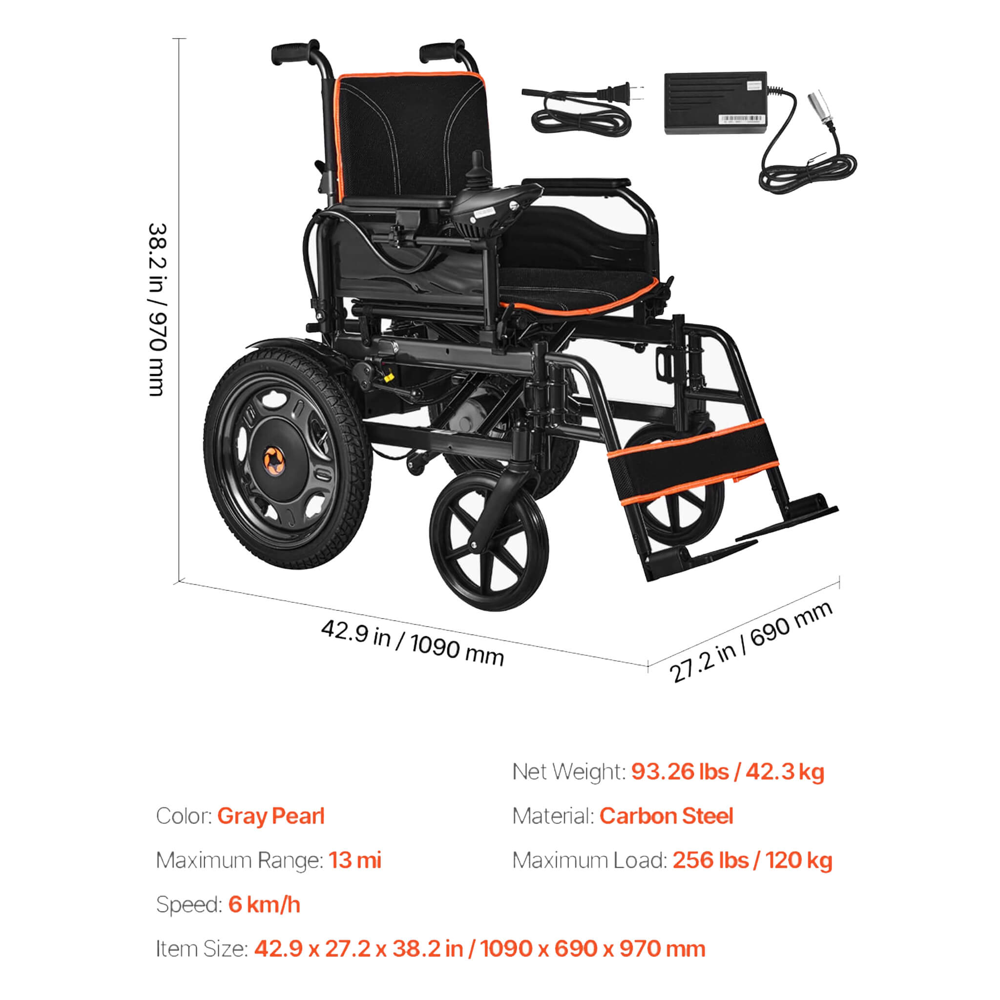 Motivo Foldable Lightweight Electric Wheelchair With One-Button Folding And One-Hand Operation (SAK48215) – SAKSBY WHOLESALE,