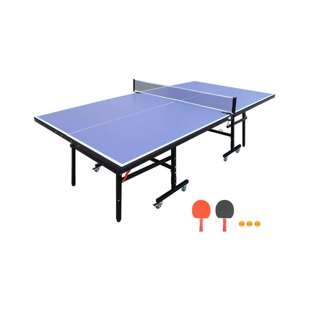 8FT Foldable Midsize Table Tennis Table Set With Paddles, Balls, And Net (SAK14735) – SAKSBY WHOLESALE