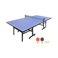 8FT Foldable Midsize Table Tennis Table Set With Paddles, Balls, And Net (SAK14735) – SAKSBY WHOLESALE