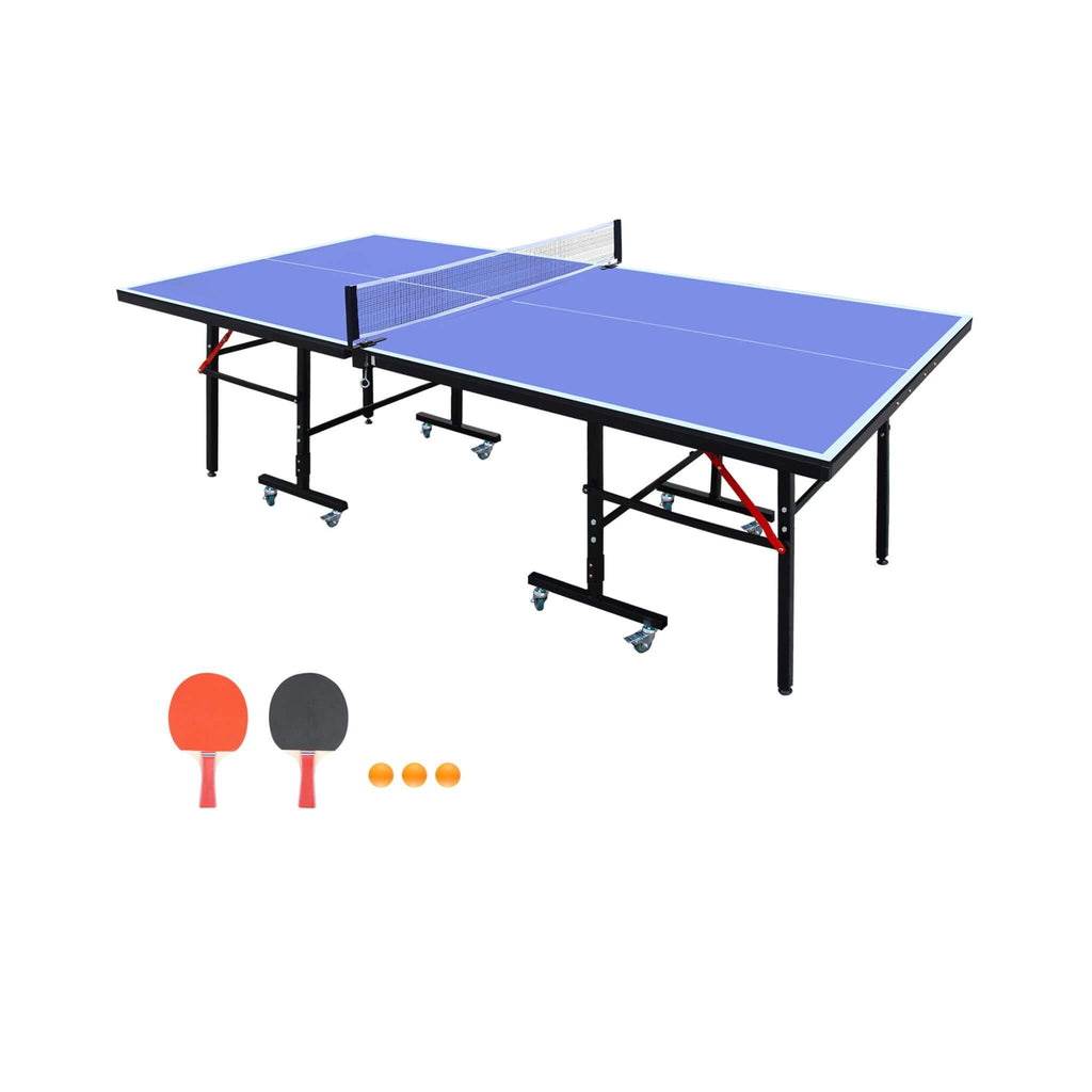 8FT Foldable Midsize Table Tennis Table Set With Paddles, Balls, And Net (SAK14735) – SAKSBY WHOLESALE, view 8