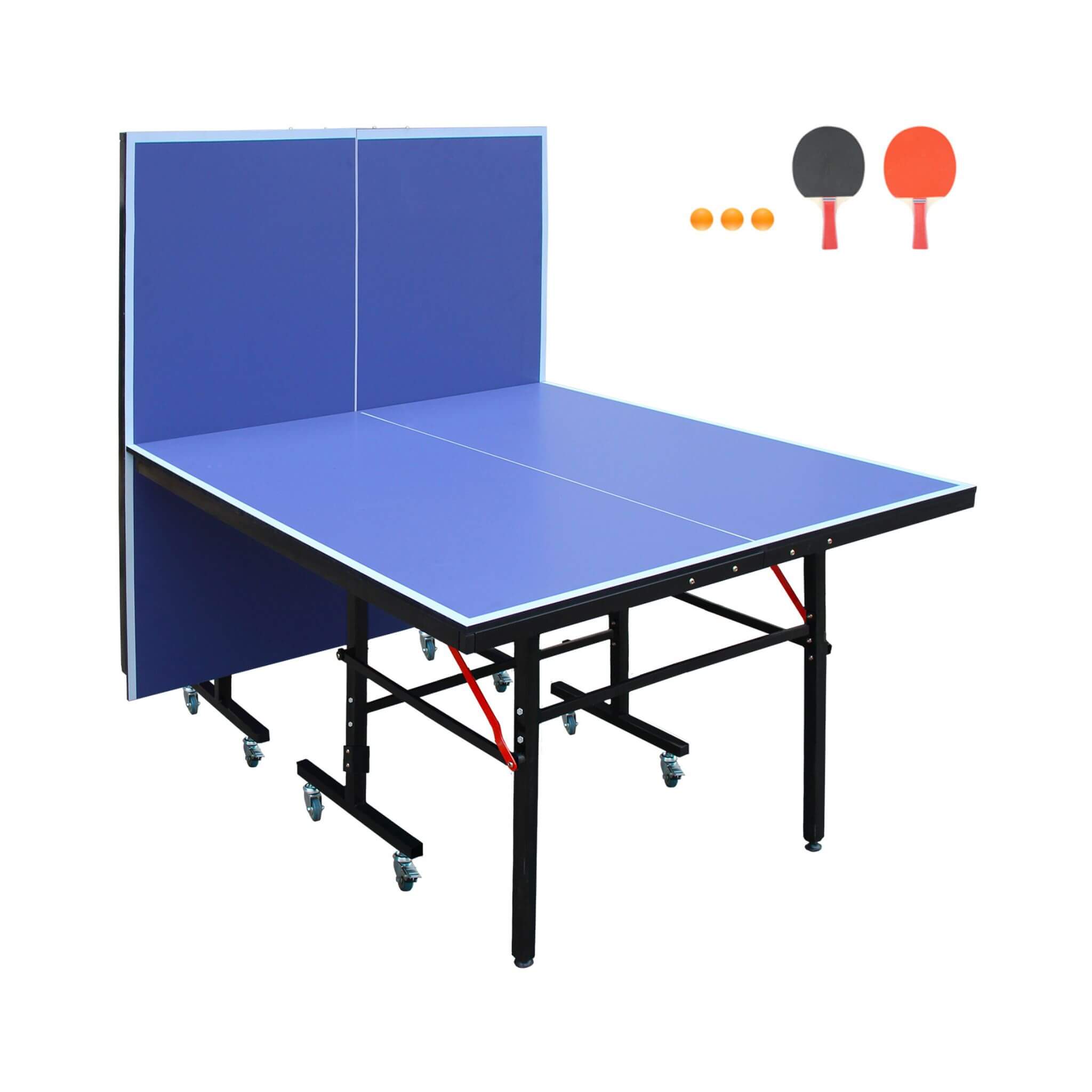 8FT Foldable Midsize Table Tennis Table Set With Paddles, Balls, And Net (SAK14735) – SAKSBY WHOLESALE, view 10