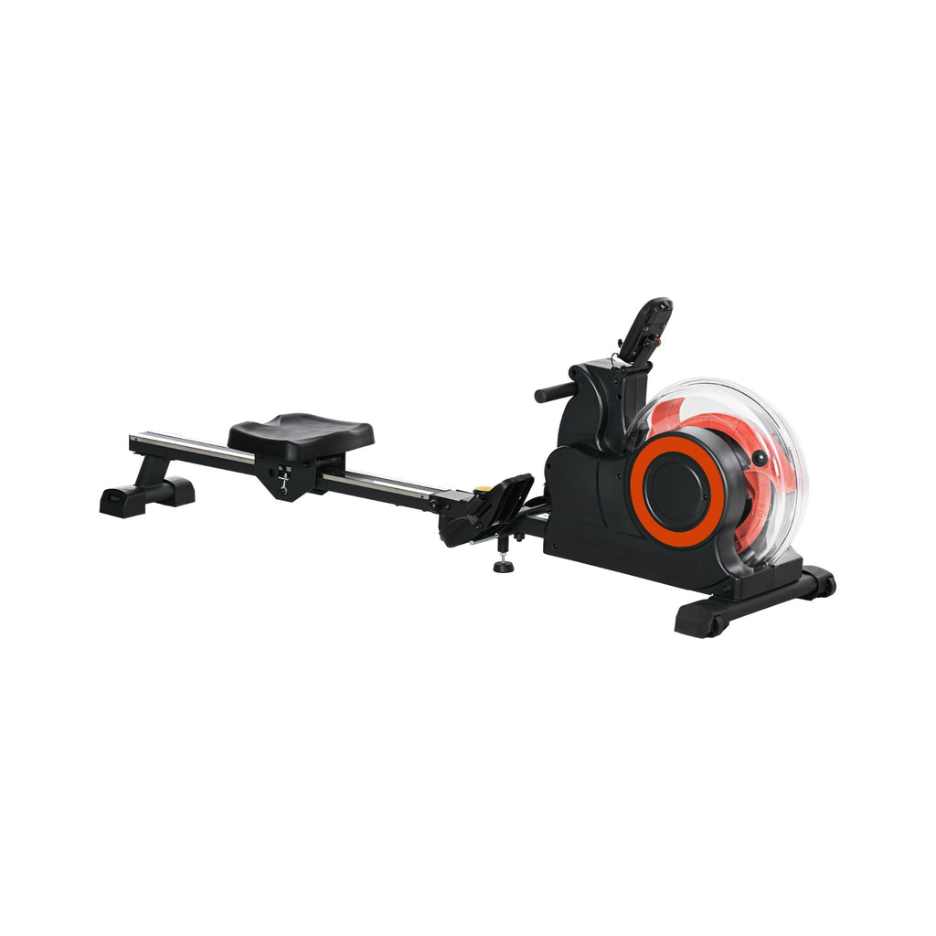 Rovix Foldable Water Rowing Machine With Adjustable Resistance, Wheels, LCD Monitor And Tablet Holder (SAK53758) – SAKSBY WHO