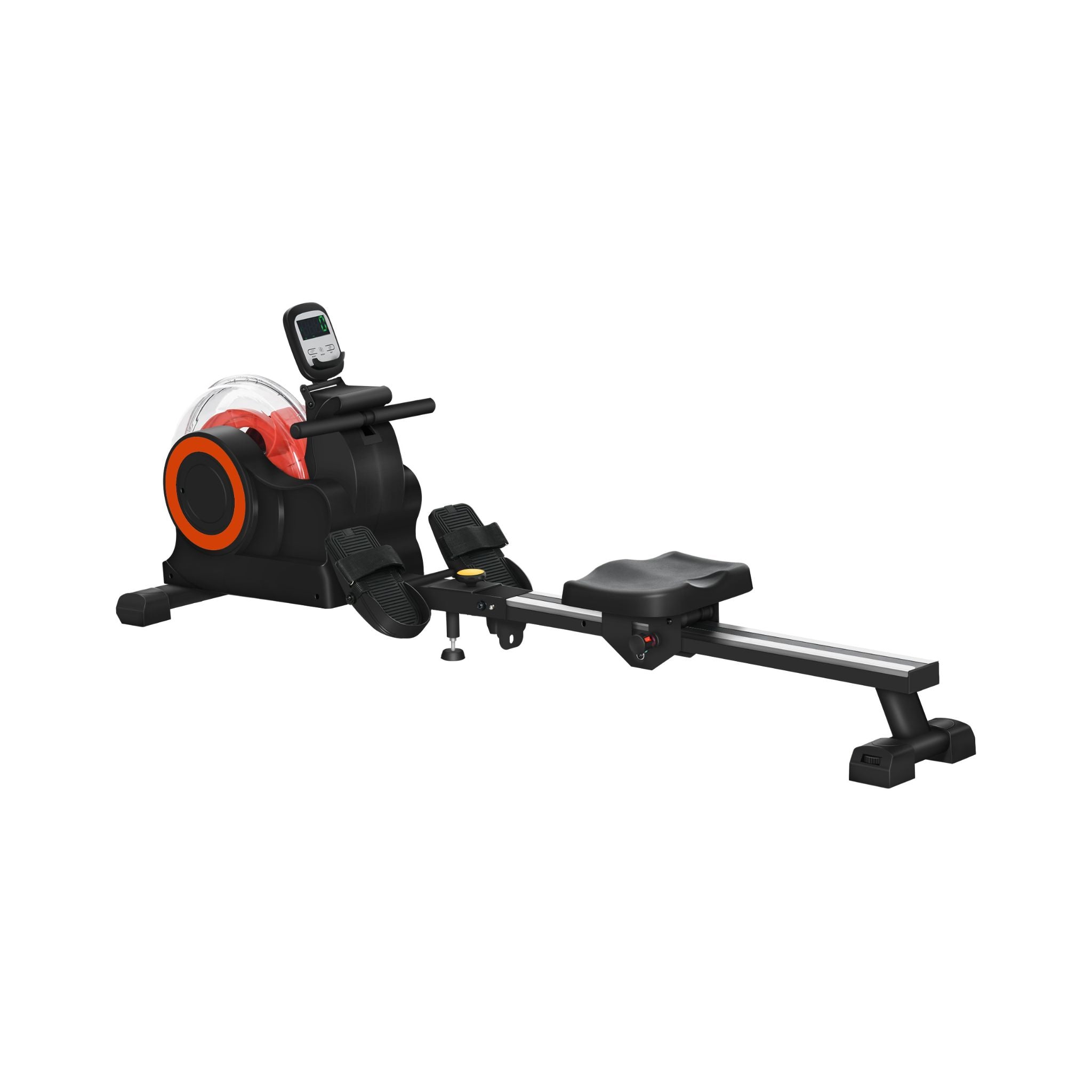 Rovix Foldable Water Rowing Machine With Adjustable Resistance, Wheels, LCD Monitor And Tablet Holder (SAK53758) – SAKSBY WHO