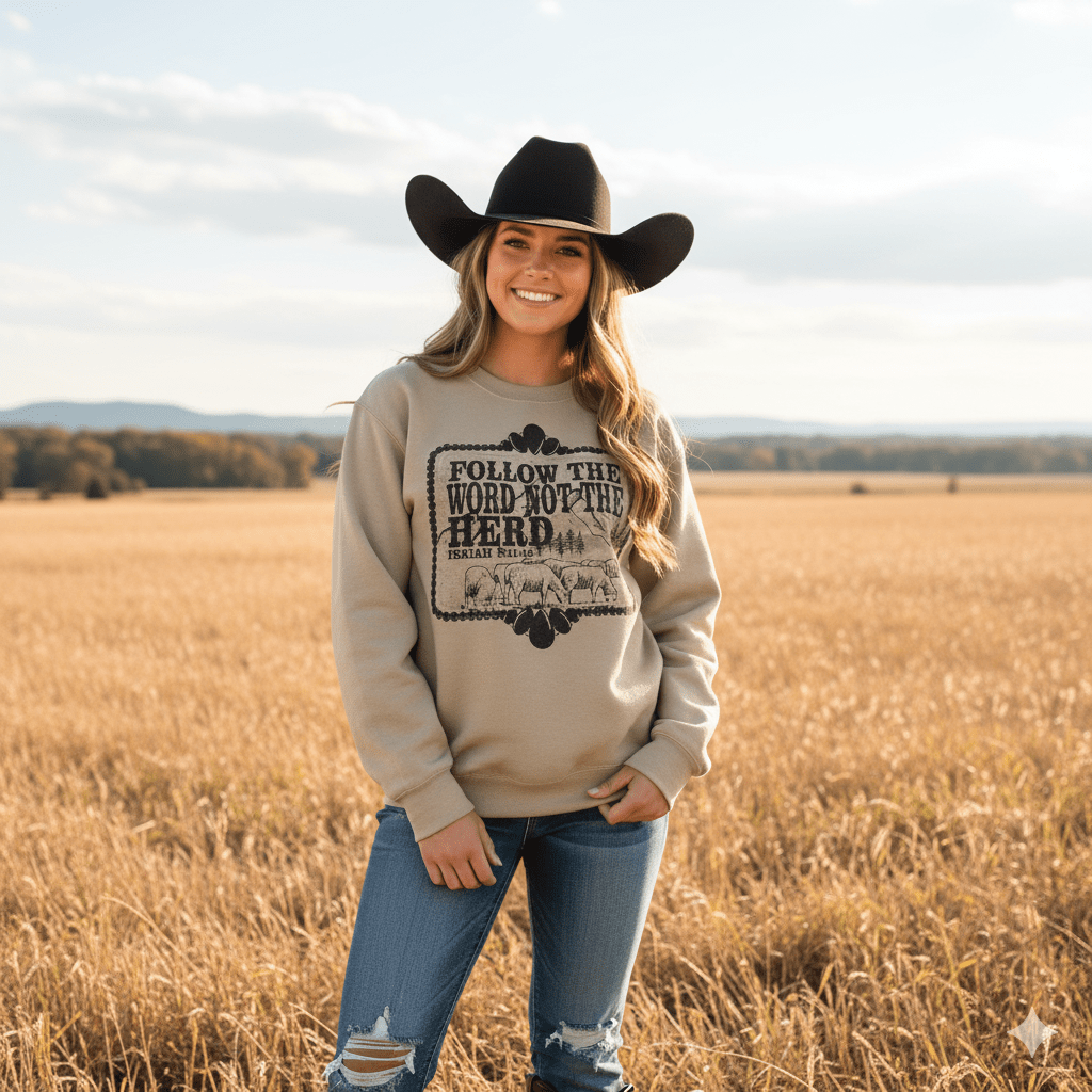 Wild Junkie Follow The Word Not The Herd Graphic Sweatshirt — sweatshirts category context
