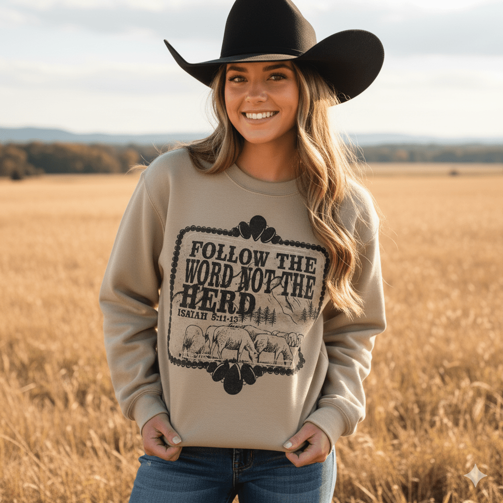 Wild Junkie Follow The Word Not The Herd Graphic Sweatshirt — main product shot