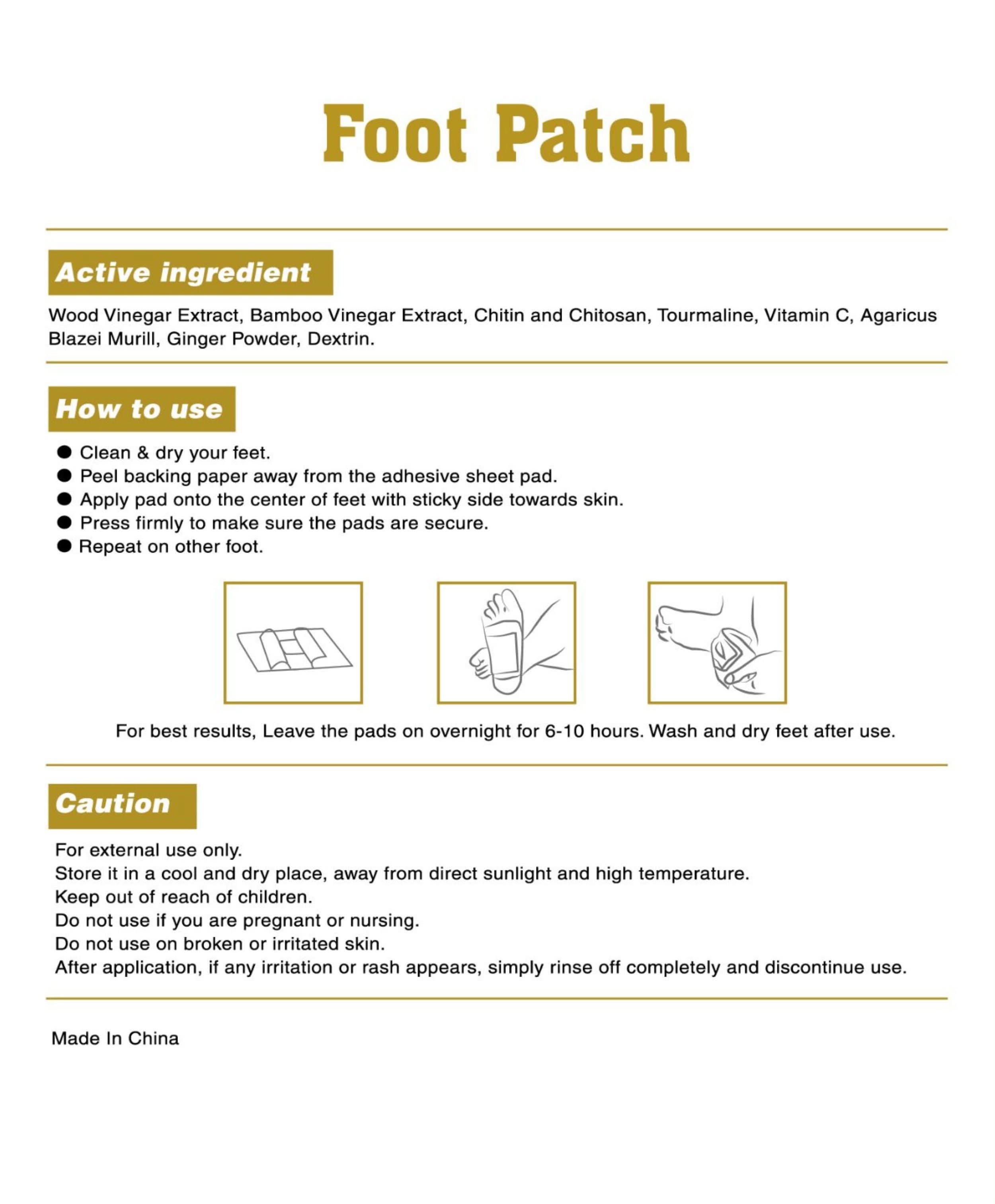 DSC DSC Foot Patches (Qty. 10) — detail close-up
