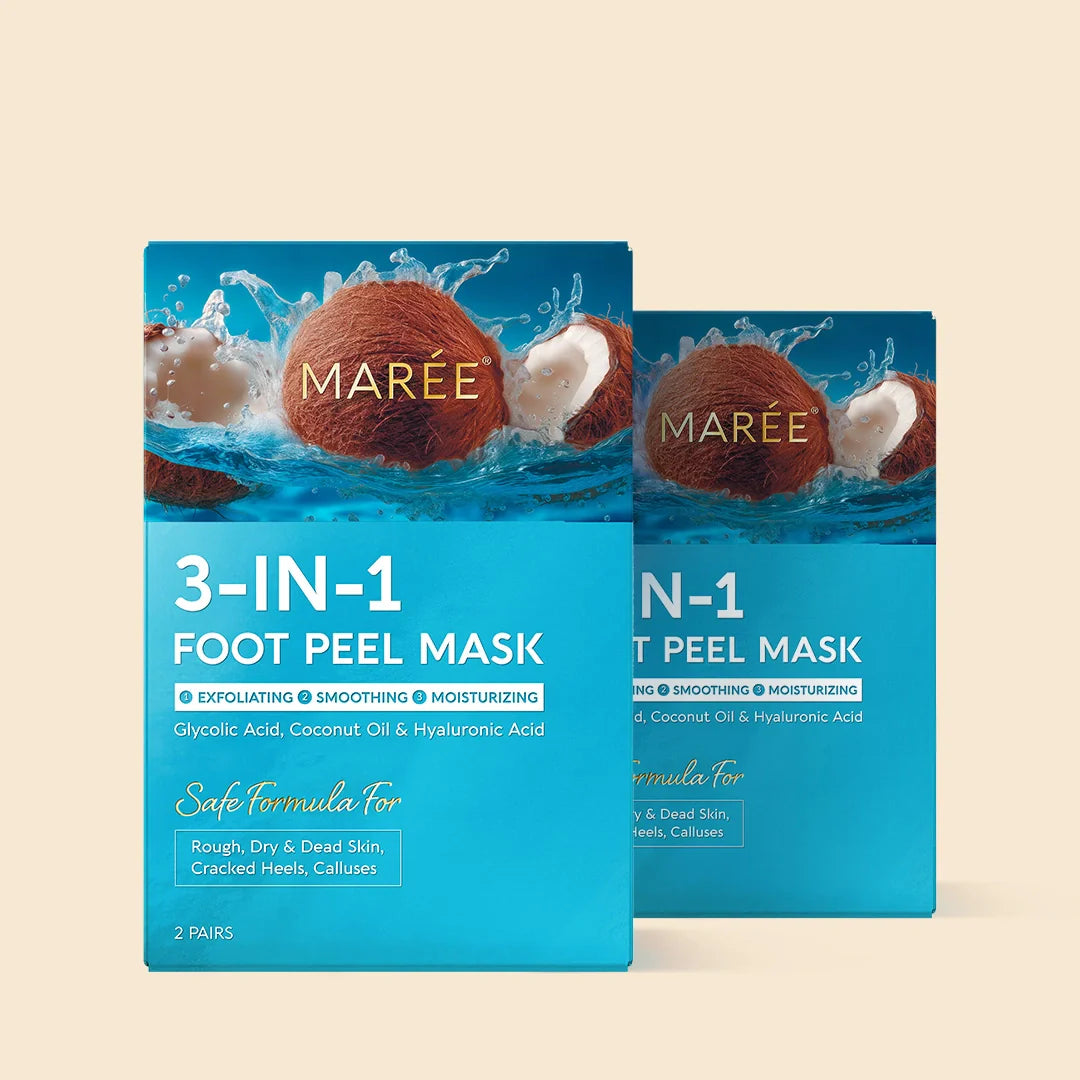 Maree Exfoliating & Hydrating Foot Mask — size reference