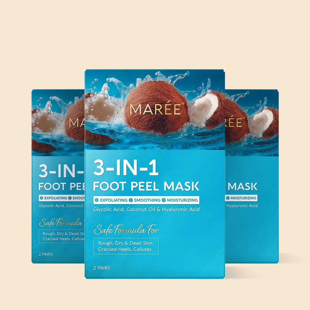 Maree Exfoliating & Hydrating Foot Mask — color detail