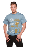 Spun Bamboo Football Champions Men's Bamboo Viscose/Organic Cotton Short Sleeve Graphic T-Shirt — side view