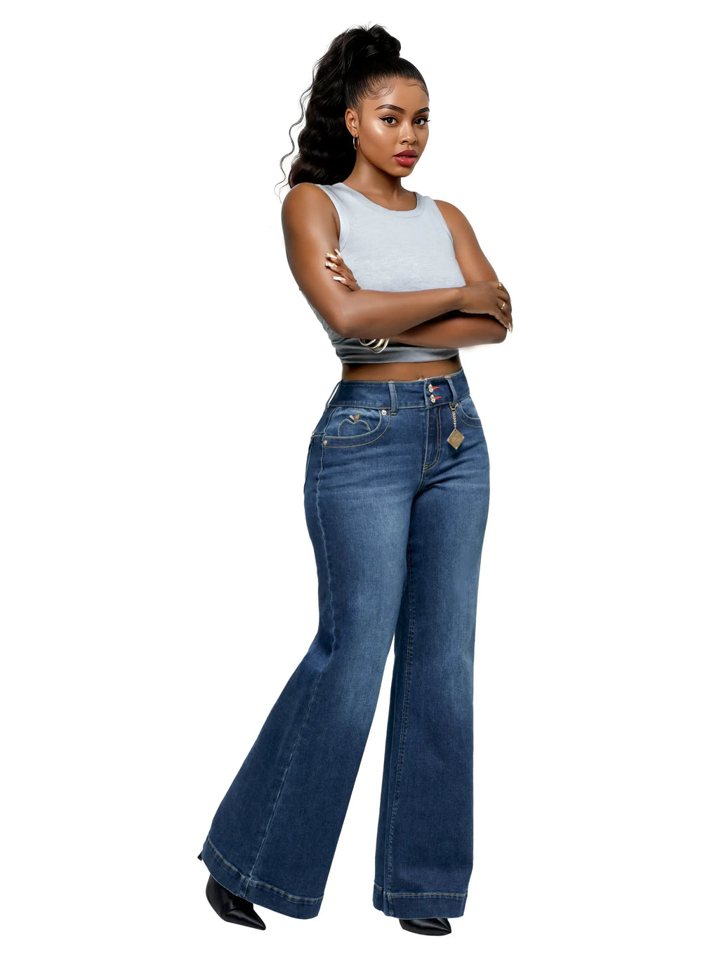 Apple Bottom Jeans Forbidden Fit Wide Leg Jean - Savage Wash — color variant