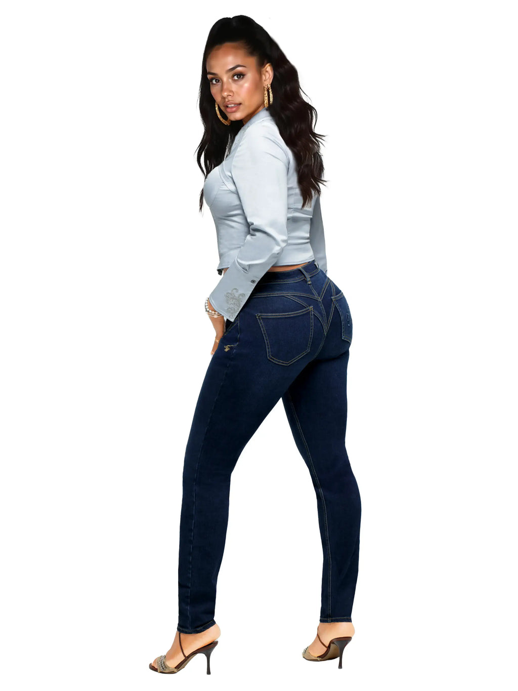 Apple Bottom Jeans Forbidden Ankle Biter Skinny Jean — detail view