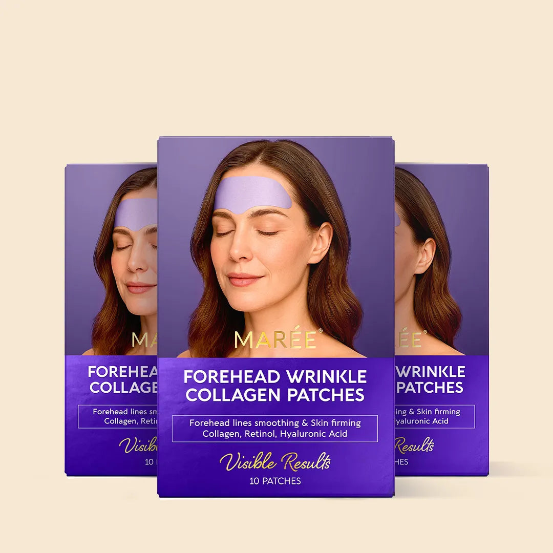 Maree Anti-Wrinkle Forehead Patches — comparison shot
