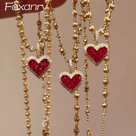 MyClosetAid Tiffany's Necklace Heart Pendant Gold Chain