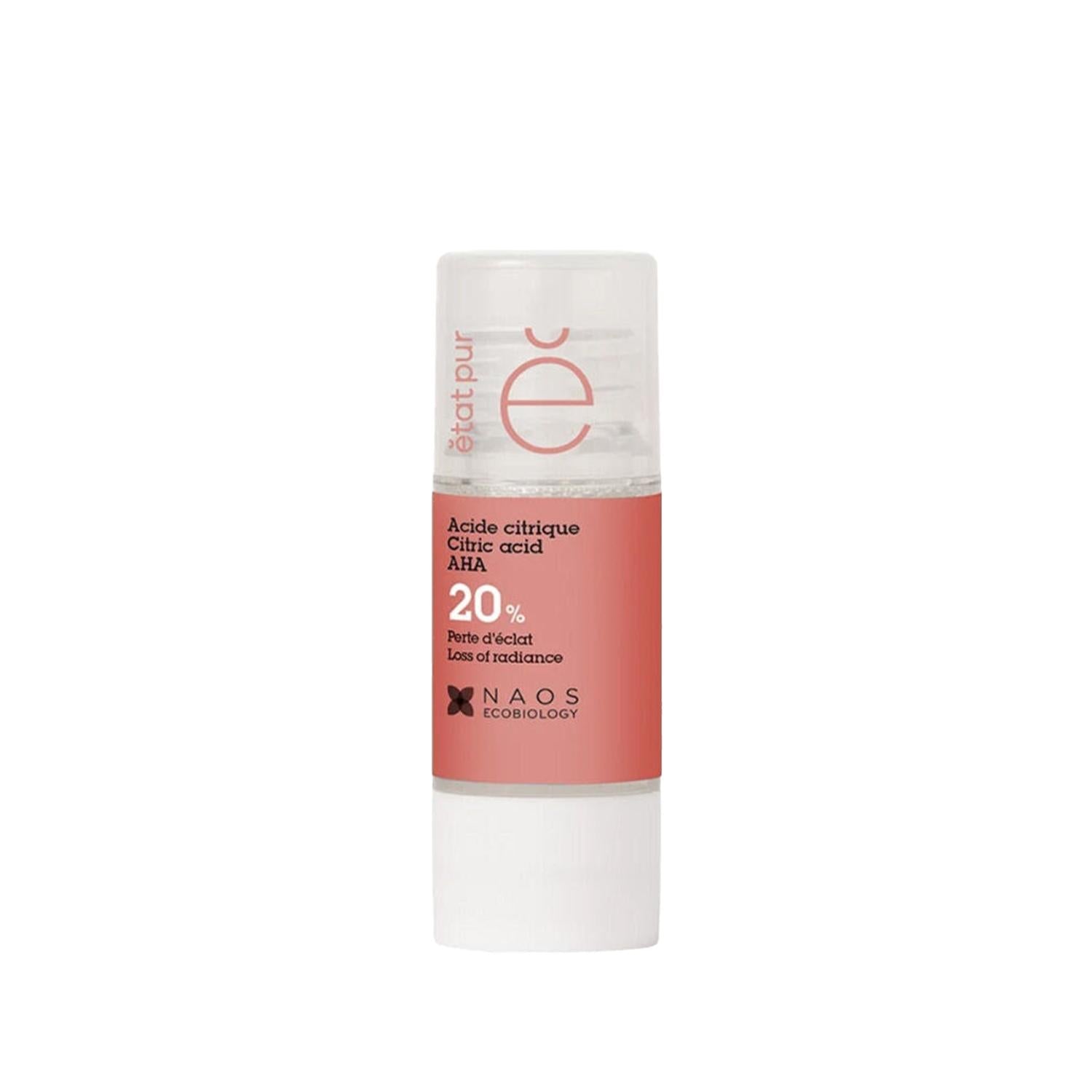 Etat Pur Pure Active Sitrik Asit %20 - Citric Acid Skincare Serum for Pore Tightening, 0.51 fl oz