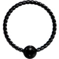 BodyCandy 20G 5/16 Black Anodized So Twisted Captive Style Seamless Ring — main product shot