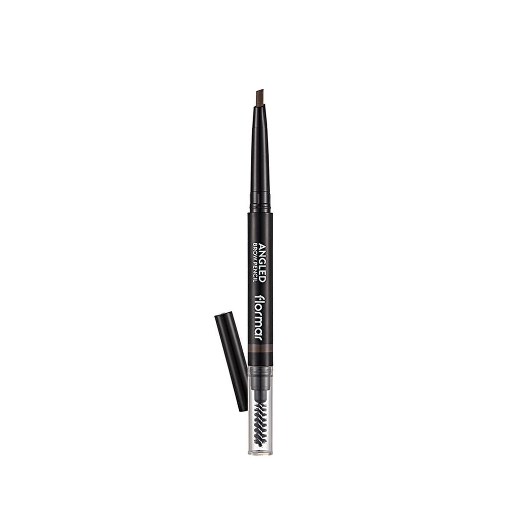 Flormar Angled Eyebrow Pencil with Brush - Precise Definition, Natural Look, 4 Shades Available
