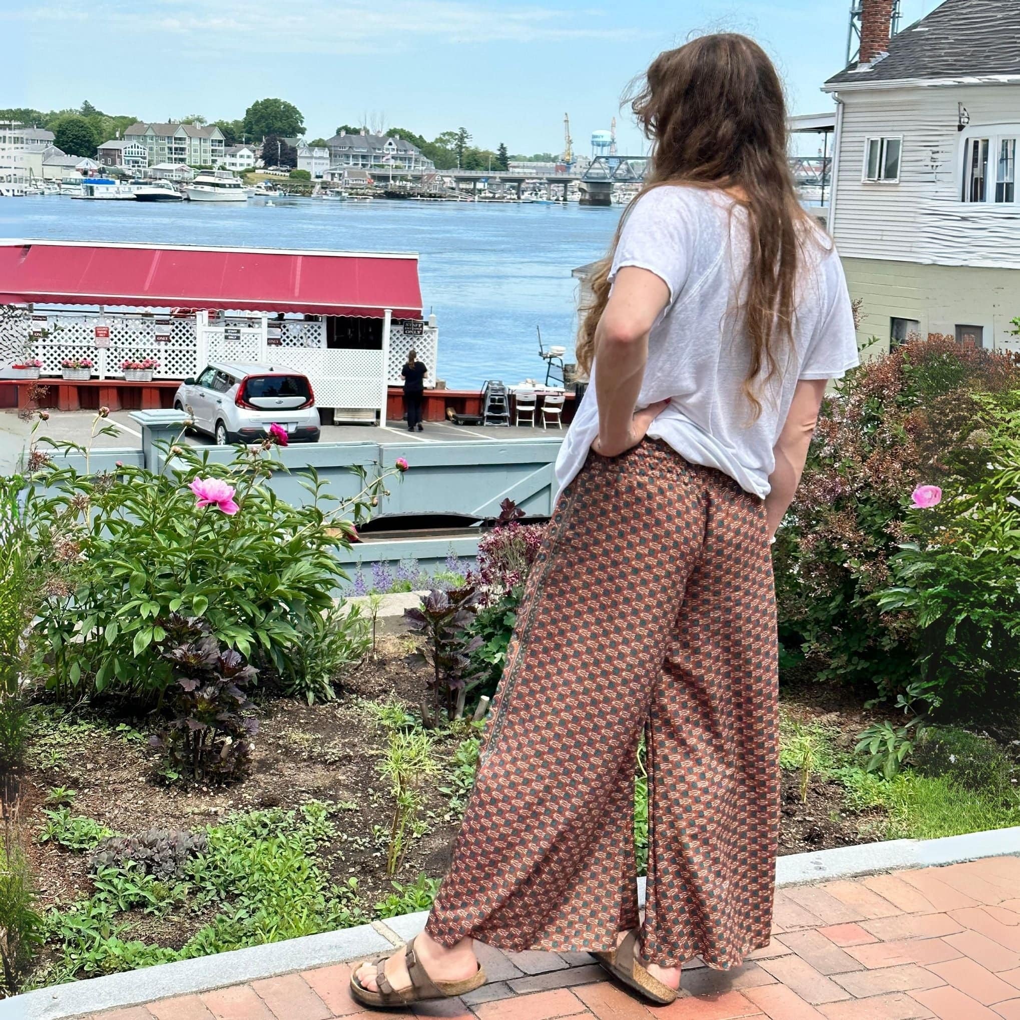 Darn Good Yarn Free Spirit Wide-Leg Palazzo Pants — detail shot 7