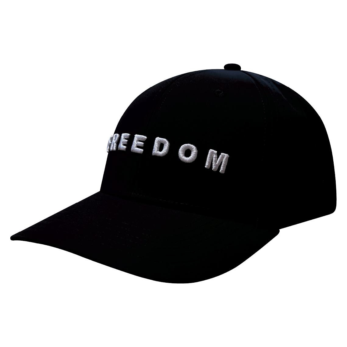 The Heartbeat Brand FREEDOM Hat - Black - Baseball Hat Fit - Laser Mesh — lifestyle context