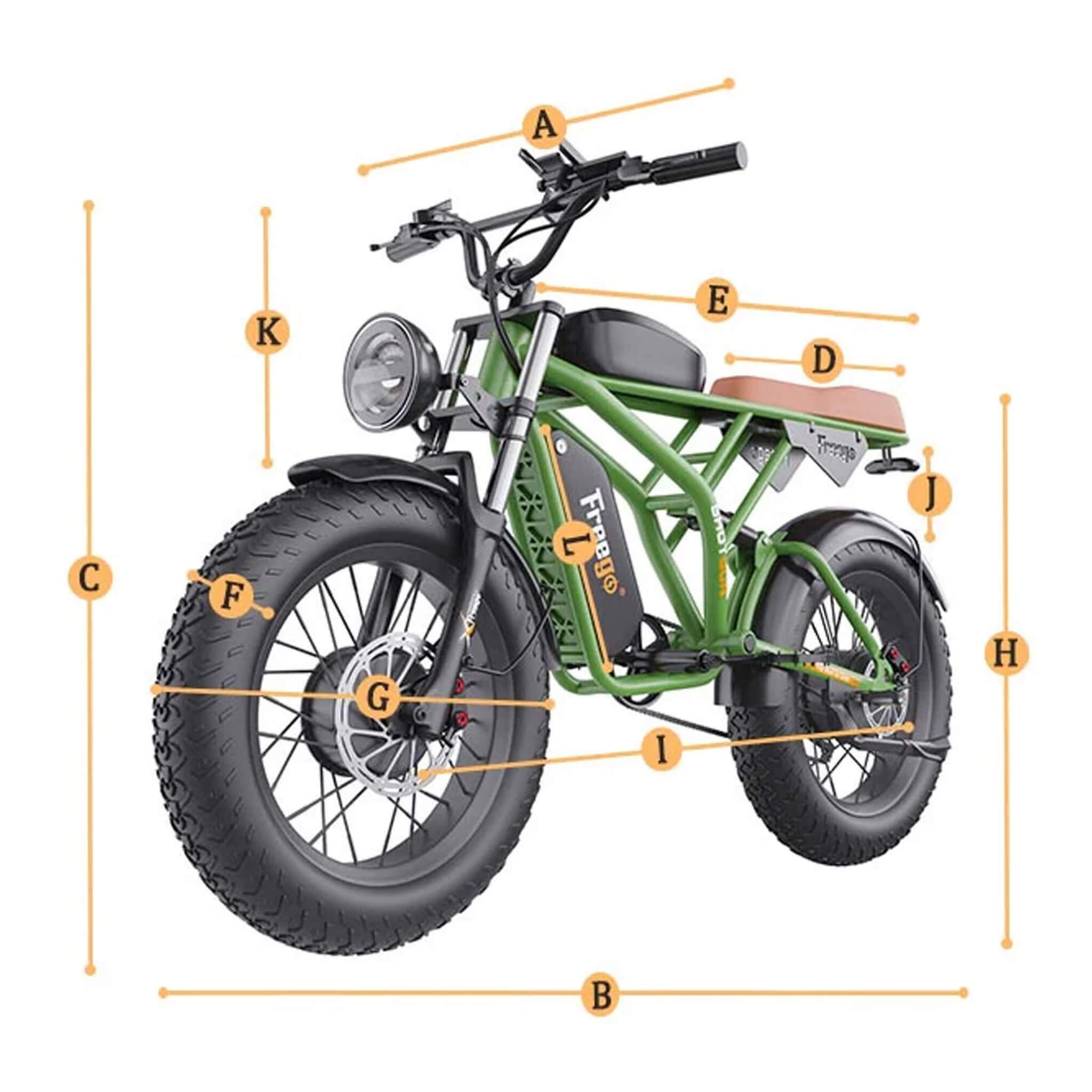 Freego Shotgun Flash F3 Pro Max Electric Dual Motor Bike, 1000W (SAK41583) – SAKSBY WHOLESALE, view 15