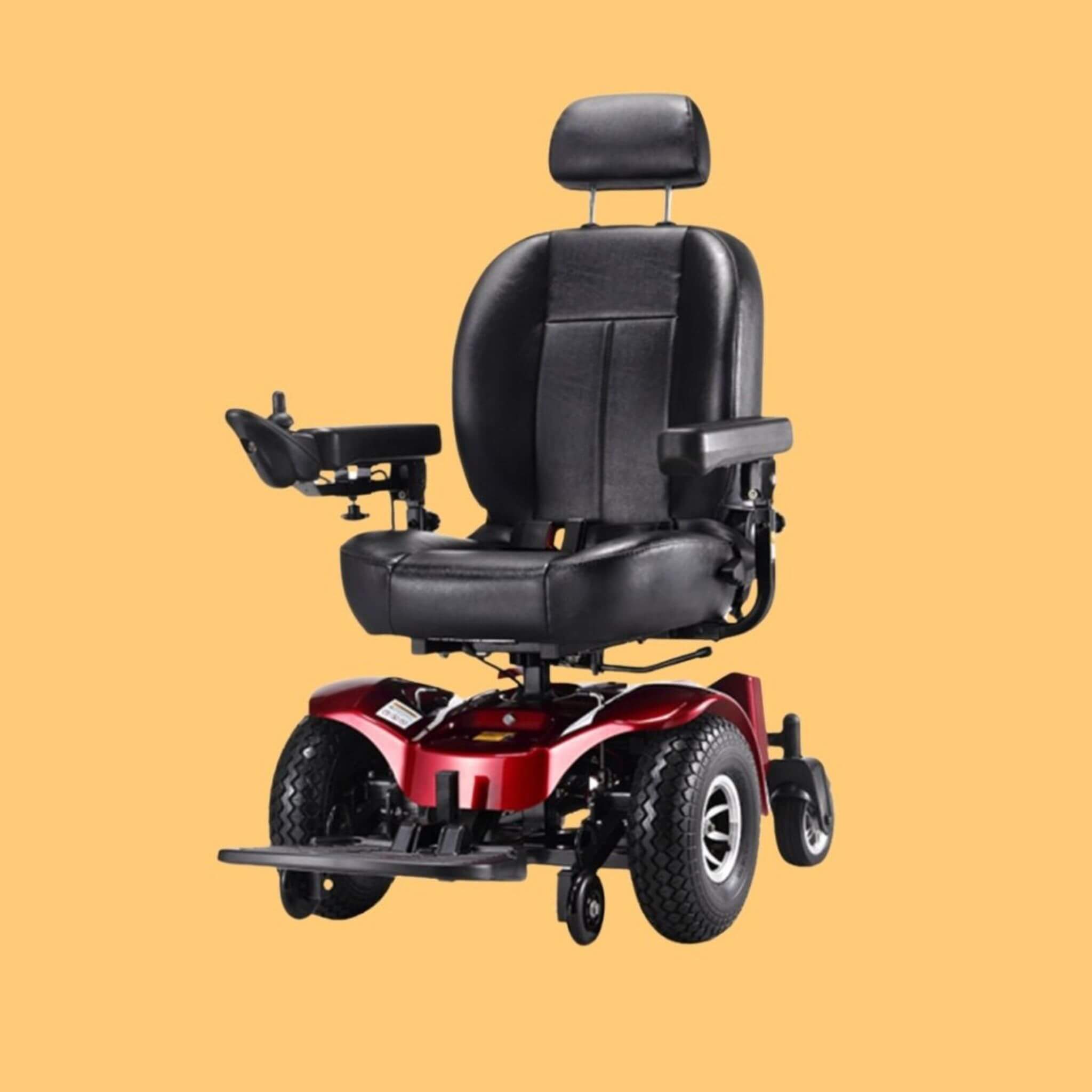 Freerider USA Apollo II 33/50AH Heavy Duty 2WD All Terrain Electric Powered Wheelchair, 470LBS (SAK95861) – SAKSBY WHOLESALE,
