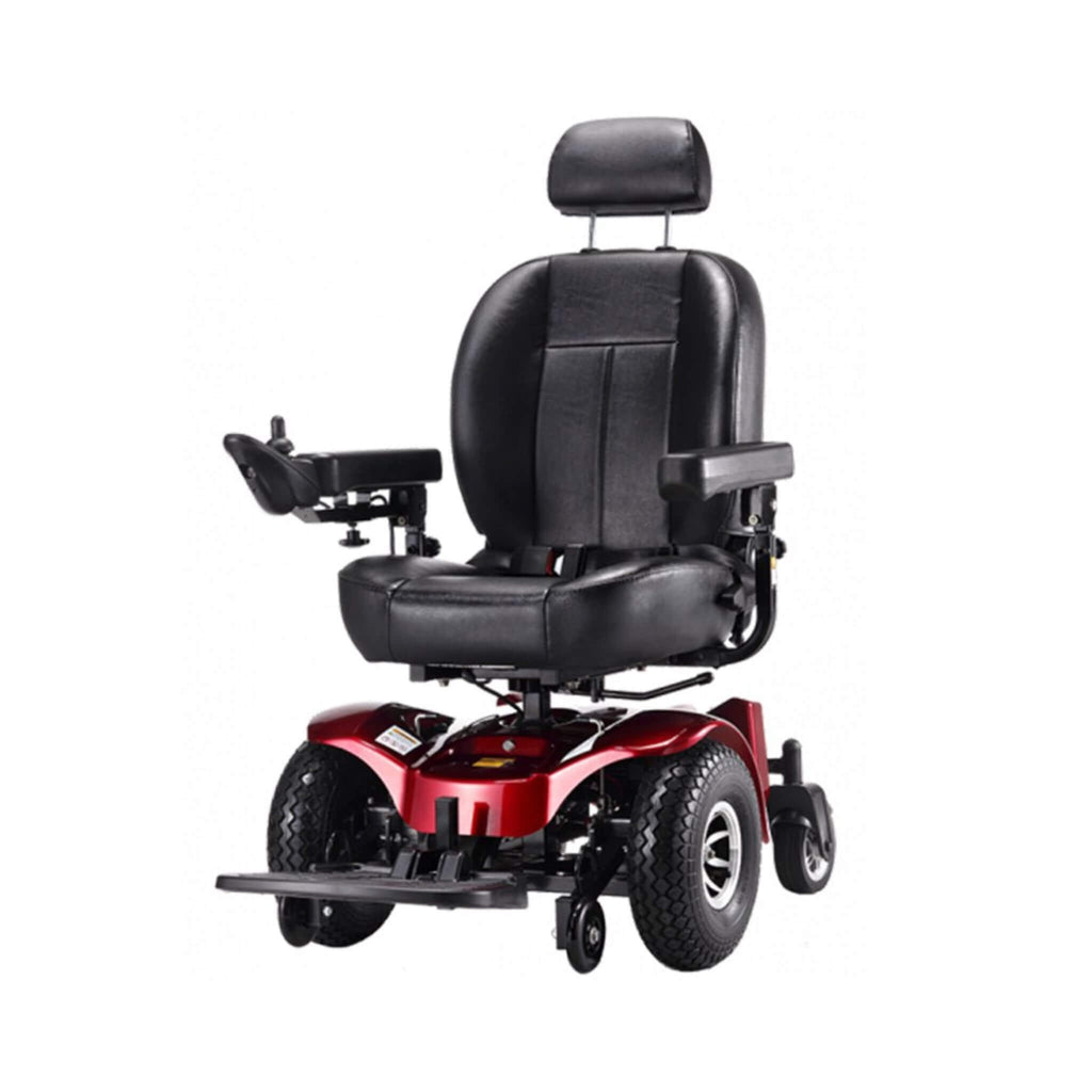 Freerider USA Apollo II 33/50AH Heavy Duty 2WD All Terrain Electric Powered Wheelchair, 470LBS (SAK95861) – SAKSBY WHOLESALE