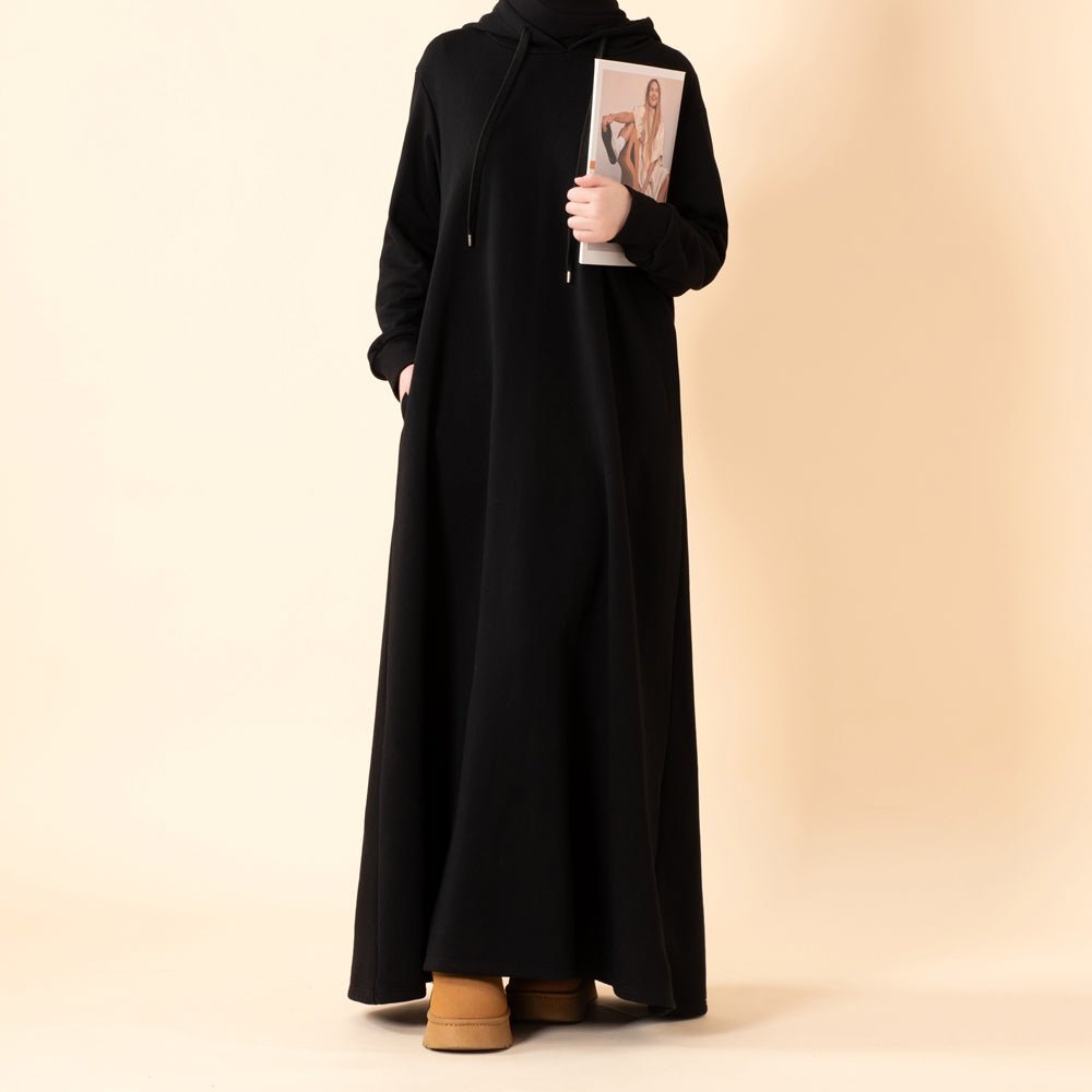 Mariam's Collection French Terry Hoodie Abaya With Pockets  (MA340) — product category context