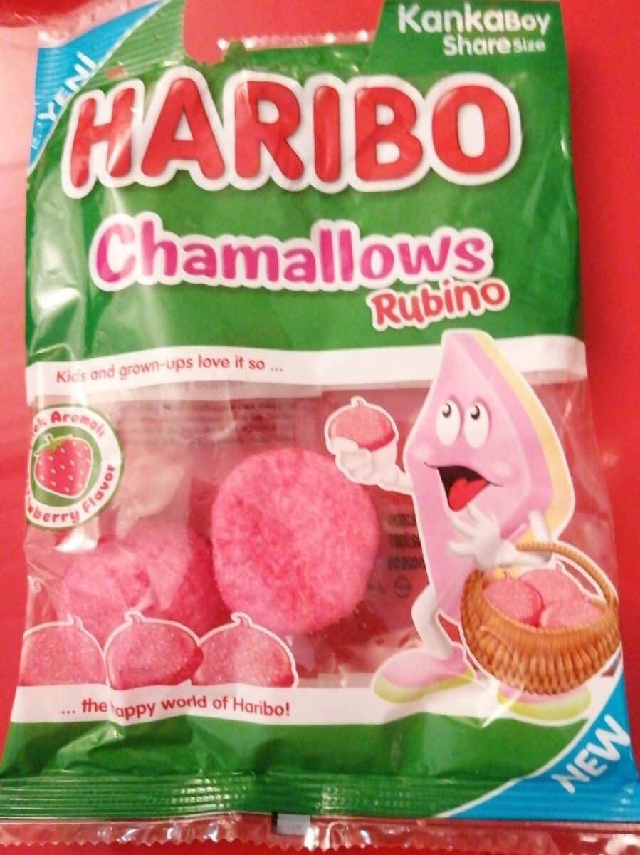 Haribo Rubino Strawberry Flavored Marshmallow Confectionery - 70g Soft & Chewy Treat
