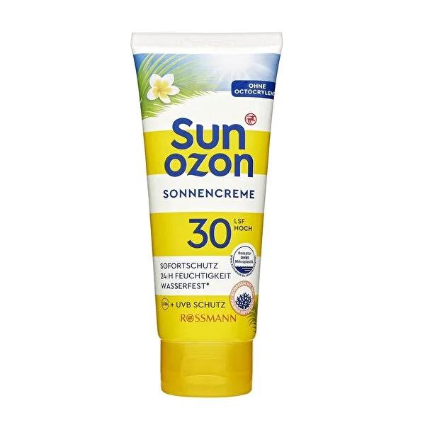Sunozon Sunscreen Cream SPF 30 for Sensitive Skin - Water-Based, Non-Greasy, Dermatologically Tested