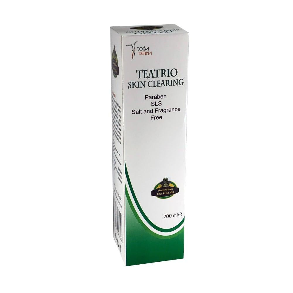 Teatrio Tea Tree Face Wash Gel 200ml - Natural Skincare, Gentle Cleansing for Face & Body