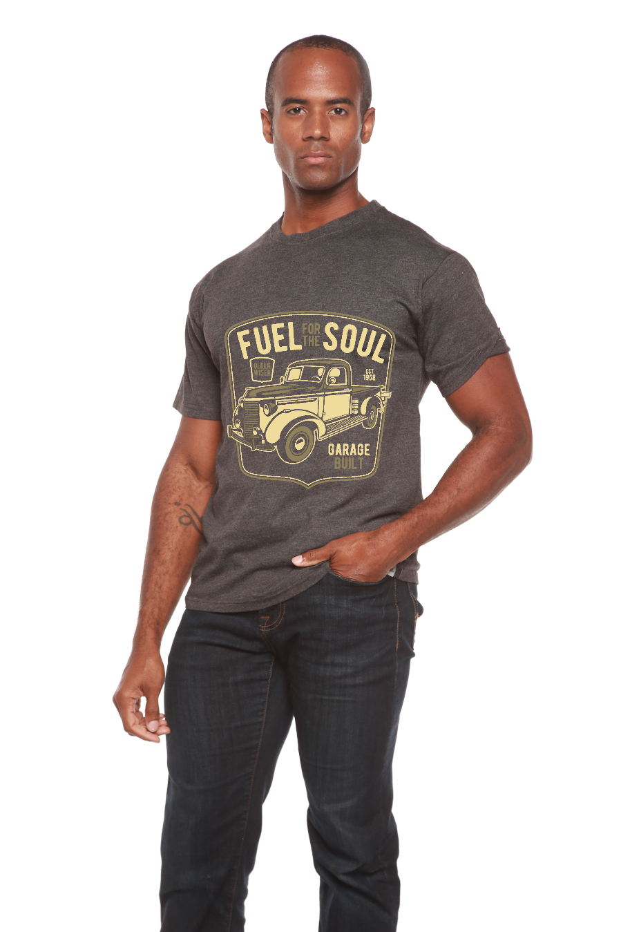 Spun Bamboo Fuel For The Soul Men's Bamboo Viscose/Organic Cotton Short Sleeve Graphic T-Shirt — alternative angle