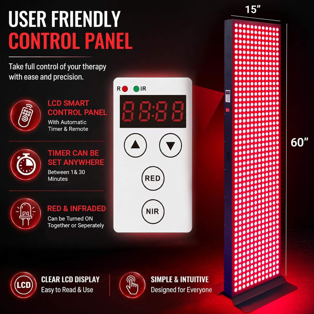 Full-Body Dual-Chip Clinical-Grade Red Light Therapy Panel (SAK63480) – SAKSBY WHOLESALE, view 5