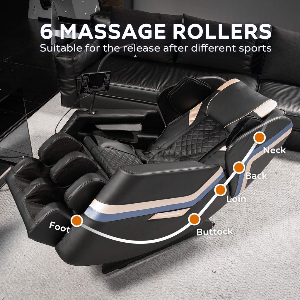 Airvana Full-Body Zero-Gravity Massage Chair Recliner With Six Massage Rollers (SAK91825) – SAKSBY WHOLESALE, view 7
