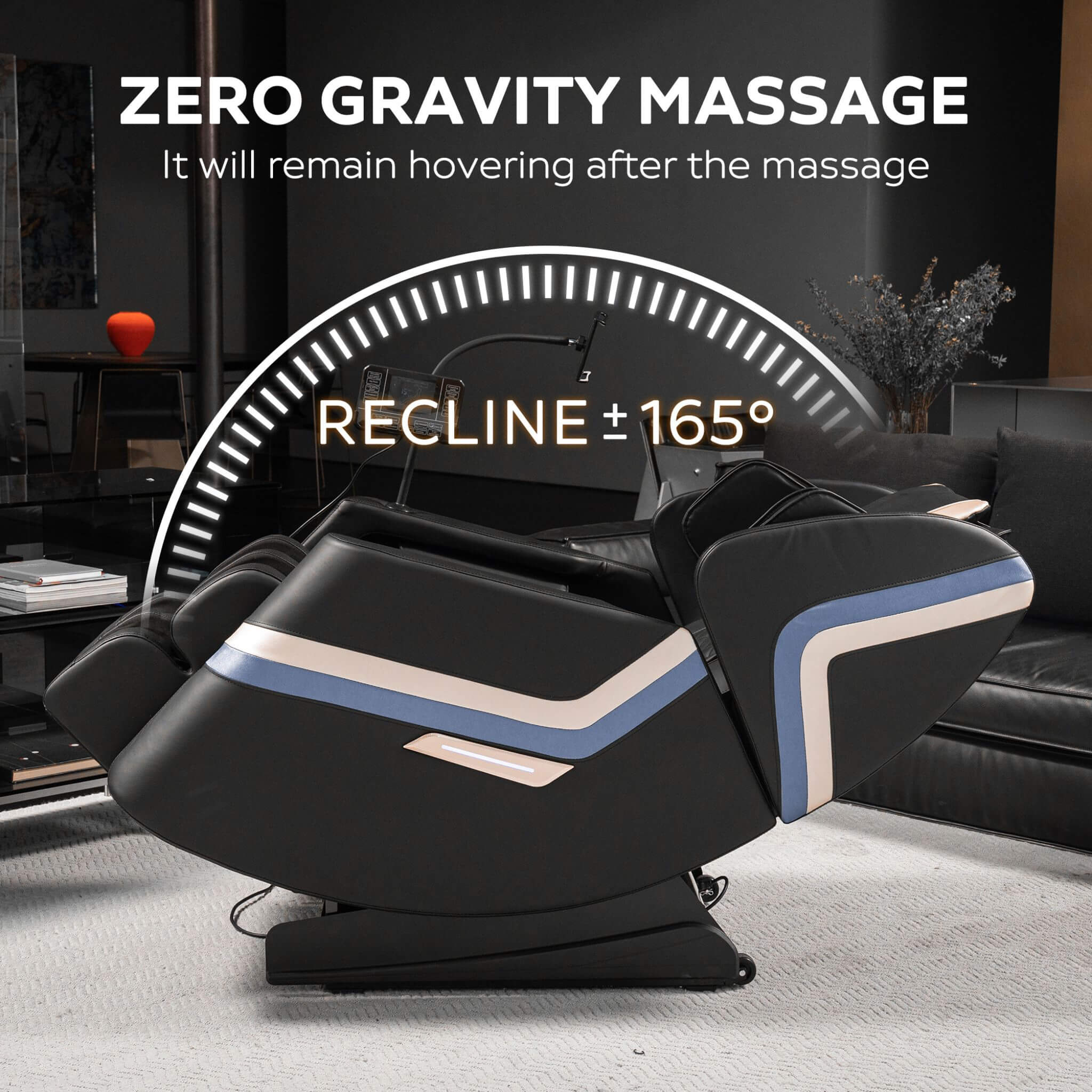 Airvana Full-Body Zero-Gravity Massage Chair Recliner With Six Massage Rollers (SAK91825) – SAKSBY WHOLESALE, view 8
