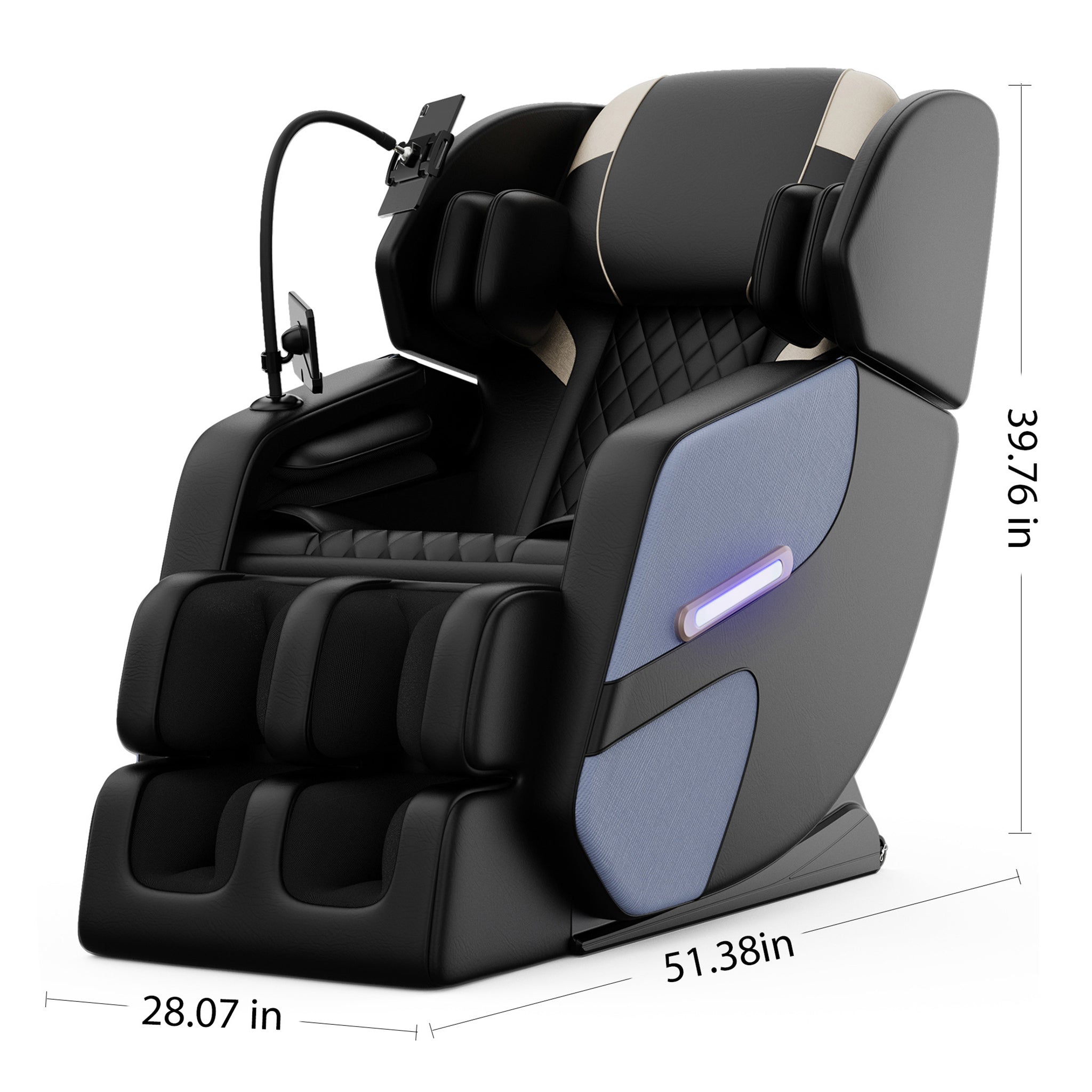 Airvana Imperium Full-Body Zero-Gravity Massage Recliner Chair With Ambient Lighting (SAK34591) – SAKSBY WHOLESALE, view 10