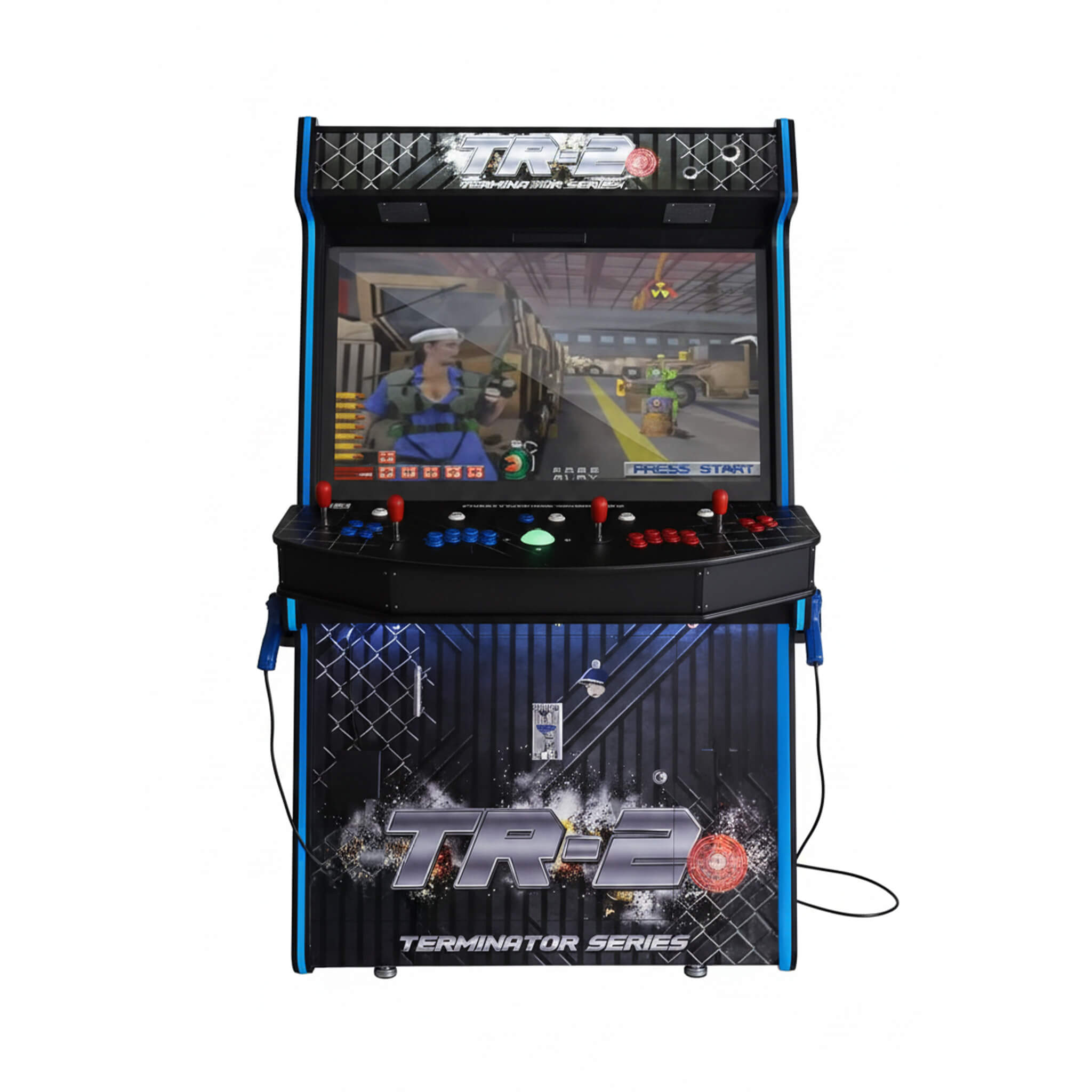 Full-Size Commercial Arcade Machine With Lightguns And Stools (SAK35690) – SAKSBY WHOLESALE