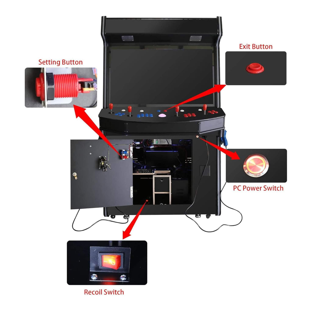 Full-Size Commercial Arcade Machine With Lightguns And Stools (SAK35690) – SAKSBY WHOLESALE, view 4