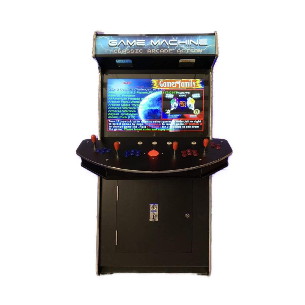 Full-Size Commercial-Grade 4-Player Upright Standup Arcade Machine With 4600 Classic Games (SAK47061) – SAKSBY WHOLESALE