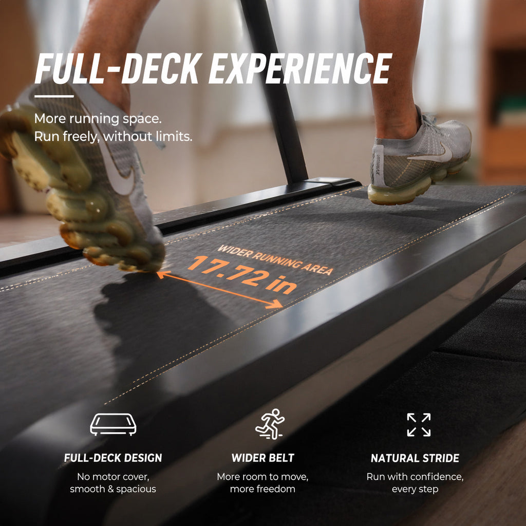 DeerRun X20 Incline Home Treadmill with 15% Auto Incline & Full Running Deck | 400 lbs, 11.3 mph – DeerRun®, view 5