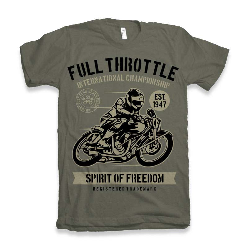 Spun Bamboo Fuul Throttle Men's Bamboo Viscose/Organic Cotton Short Sleeve Graphic T-Shirt — detail close-up