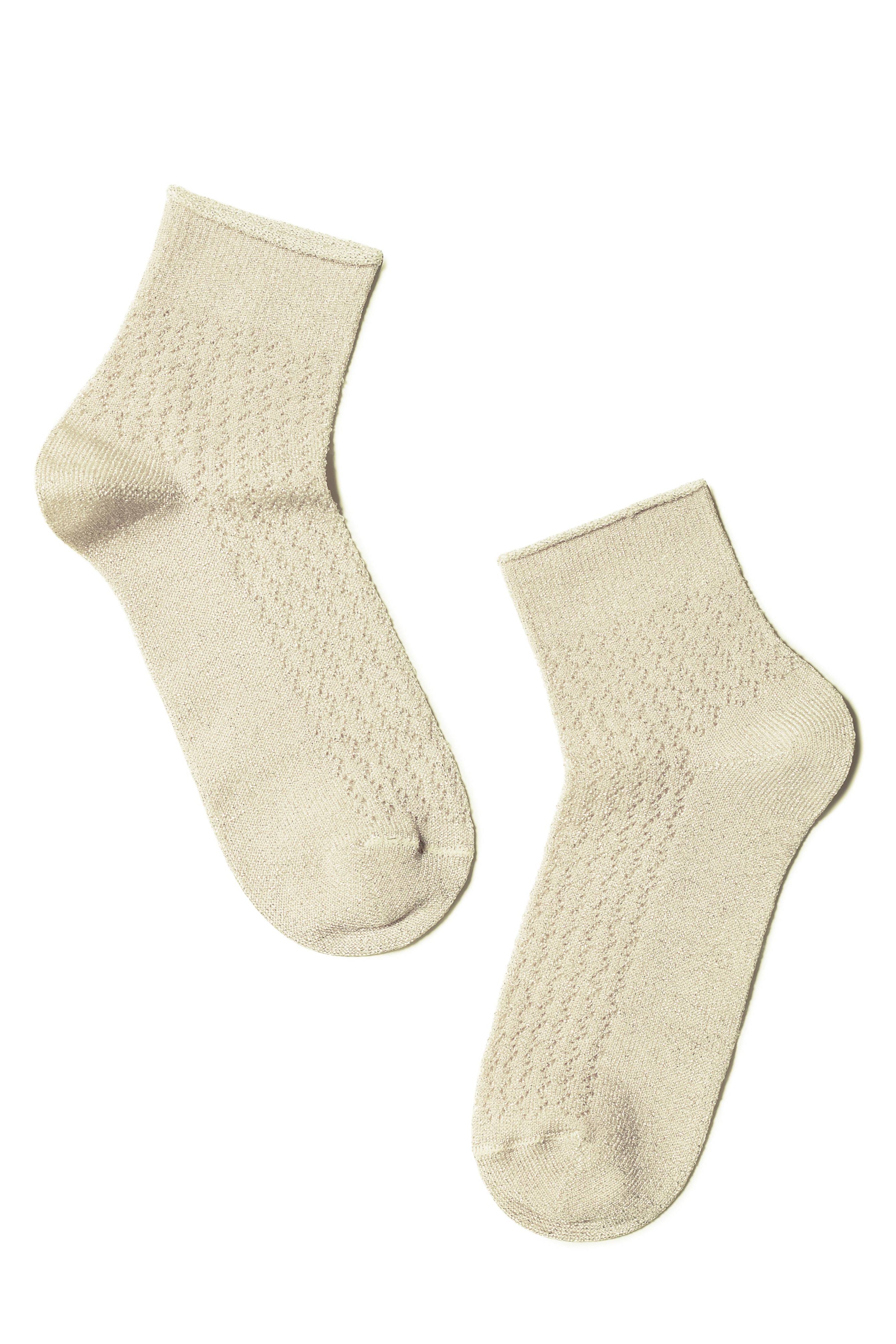 TheRanok.com Conte Socks Ajour - 180 Made of Viscose With Lurex — back view